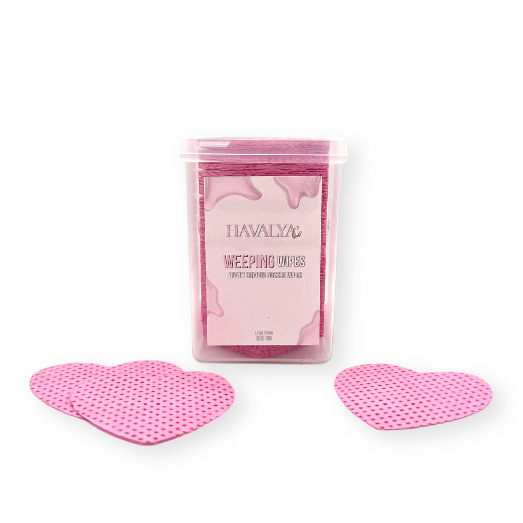 Weeping Wipes - Heart Shaped Lint Free Nozzle Wipes (200 PCS)